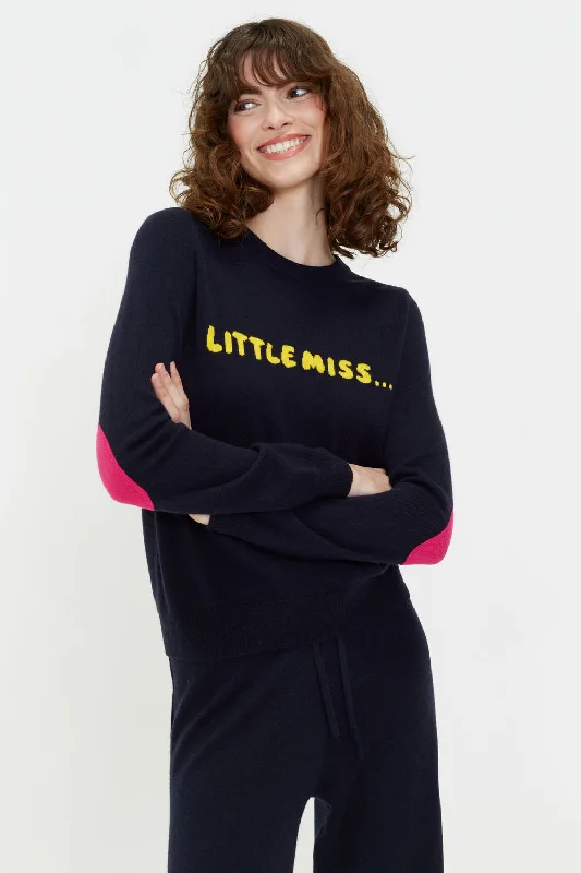 Navy Wool-Cashmere Little Miss Sweater