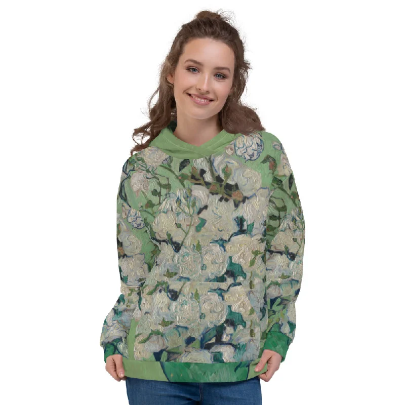 Vincent Van Gogh Roses Fine Art Unisex Hoodie