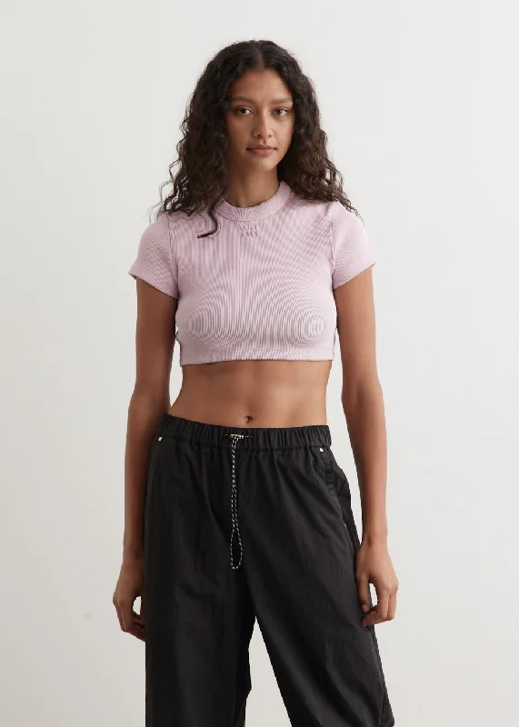 Cropped Short Sleeve Top