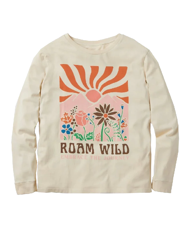 Roam Wild Long Sleeve T-Shirt in Birch