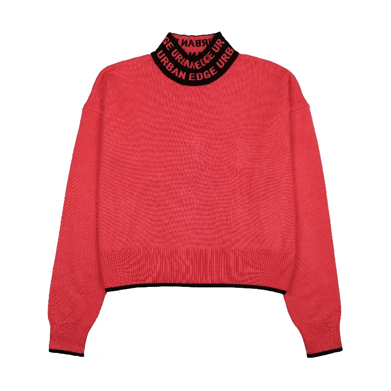 Urban Edge Hot Pink Mock Neck Sweater