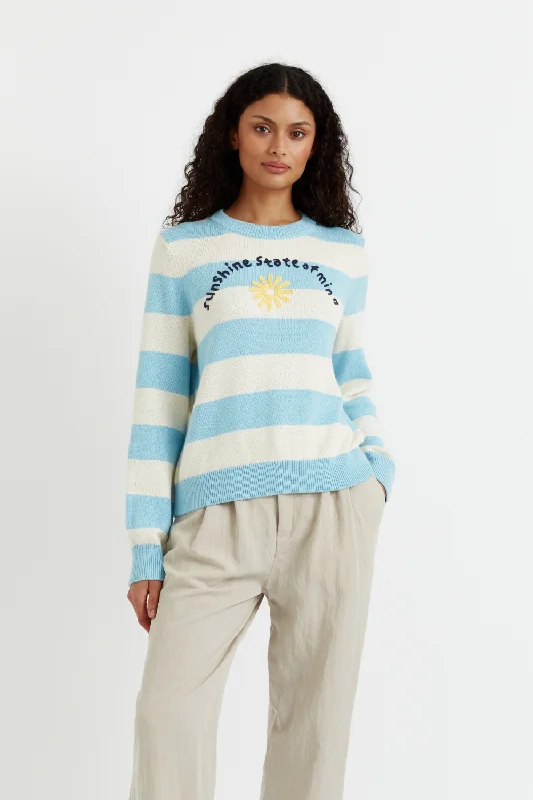 Cream Cotton-Alpaca Sunshine State of Mind Sweater