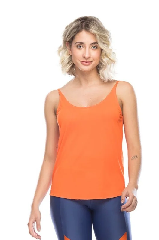 Lara Tank Top - Neon Orange