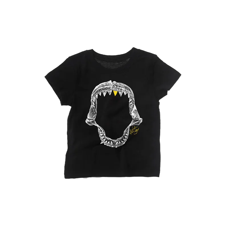 Jetty Jaws Toddler S/S T-Shirt - Black