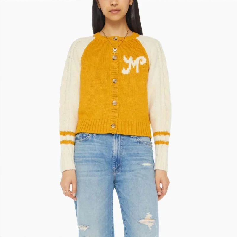 The Concert Cardigan In Mustard