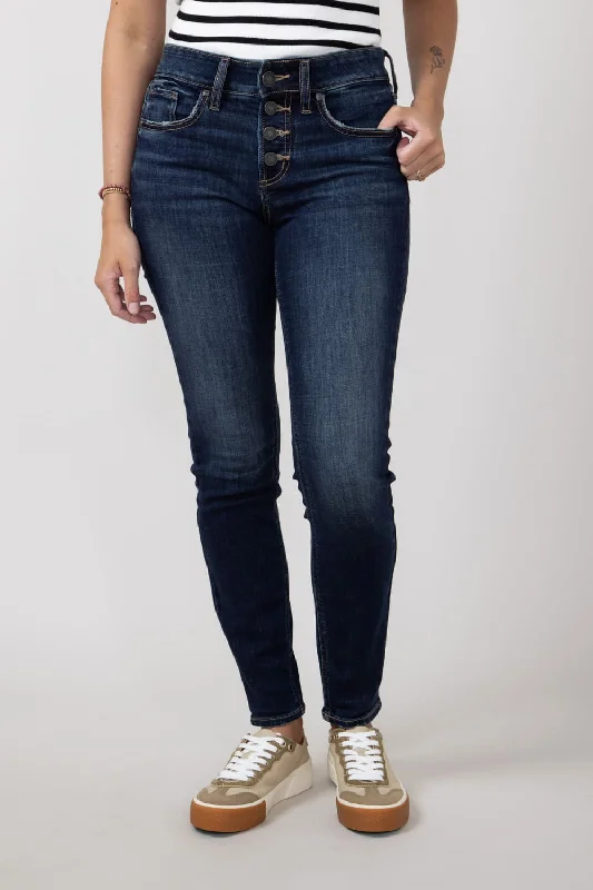 Comfortable Jackets Silver Jeans Mid Rise Suki Skinny Jeans for Women | L93151CVS413