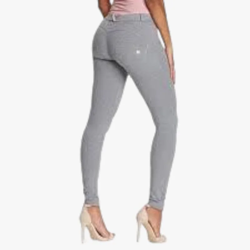 Cozy Pants Freddy Womens  Grey Melange Regular Cotton Pants