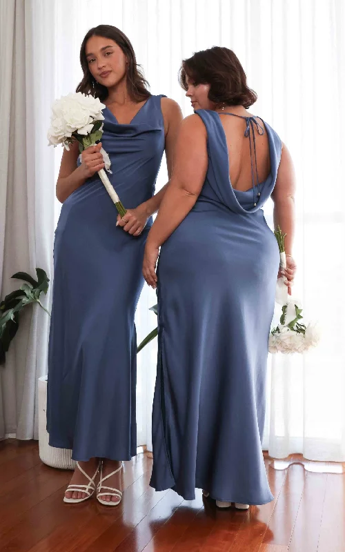 Stylish Wear Schiffer Maxi Dress - Riverside Blue
