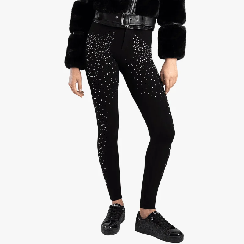 Relaxed Dresses Sissy Boy Joey Axel Knit Jegging Front Diamante Black