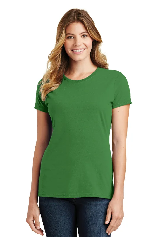 Bottom And Versatile Port & Company Womens Fan Favorite Short Sleeve Crewneck T-Shirt - Kiwi Green - Closeout