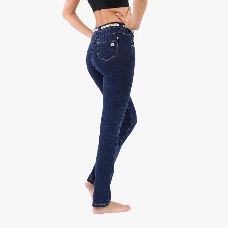Warm Wear Freddy Womens  Green Regular Waist Long Length Denim Pants