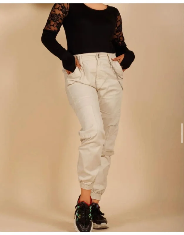 Effortless Dressing Jogger Trouser in Skin