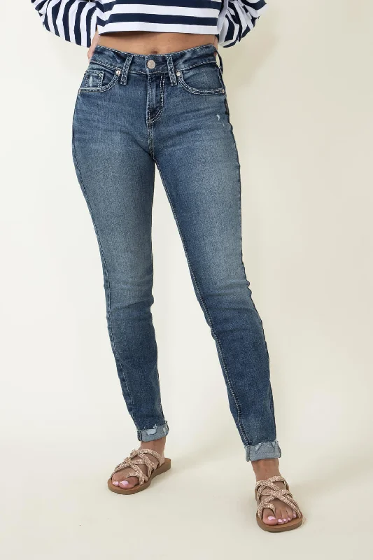 All-Day Wear Silver Jeans Suki Skinny Distressed Jeans for Women | L93136EAE398