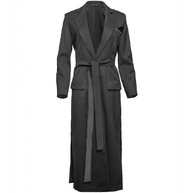 GREY MAXI-COAT "BAHIRA"