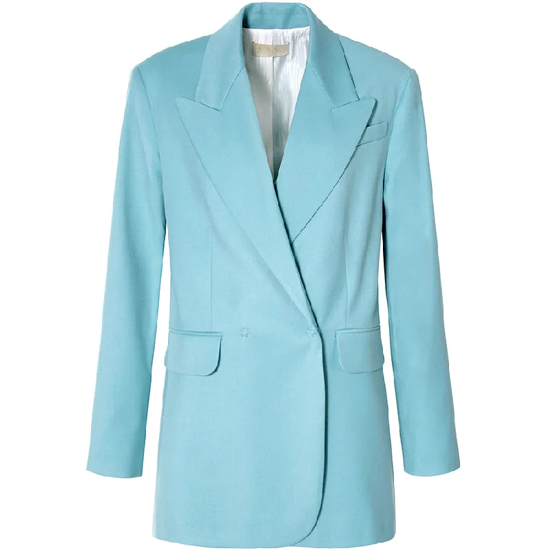 LONG OVERSIZED BLAZER "BLAIR" IN BLUE