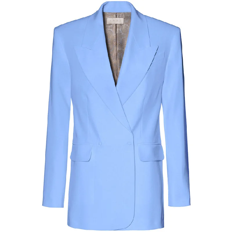 LONG OVERSIZED BLAZER "BLAIR" IN SKY BLUE