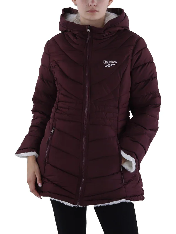 Plus Womens Insulated Hooded Puffer Jacket