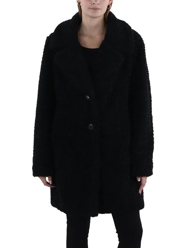 Womens Faux Fur Short Teddy Coat