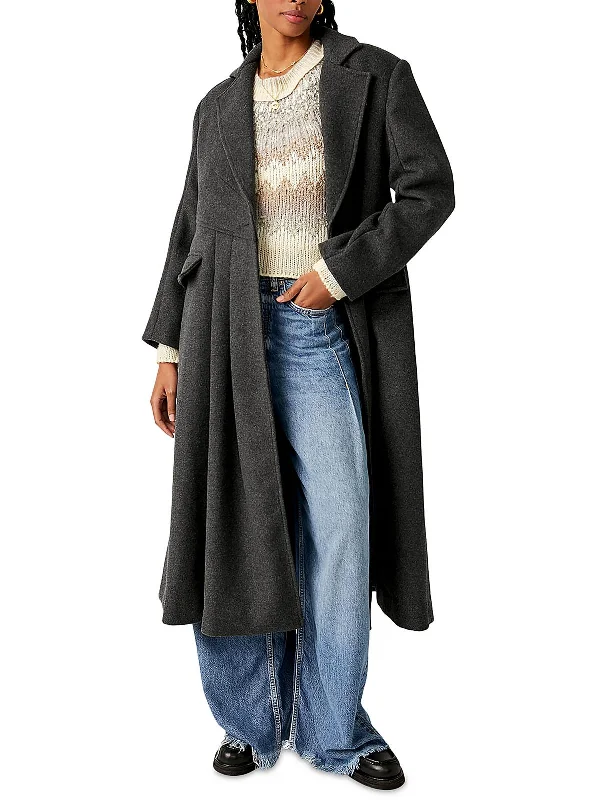 Womens Wool Blend Maxi Overcoat