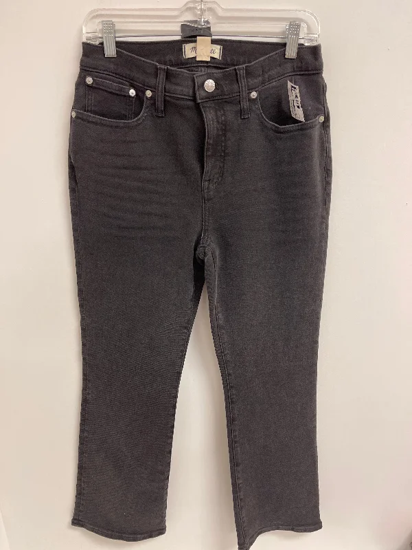 Jeans Flared By Madewell In Black, Size: 8