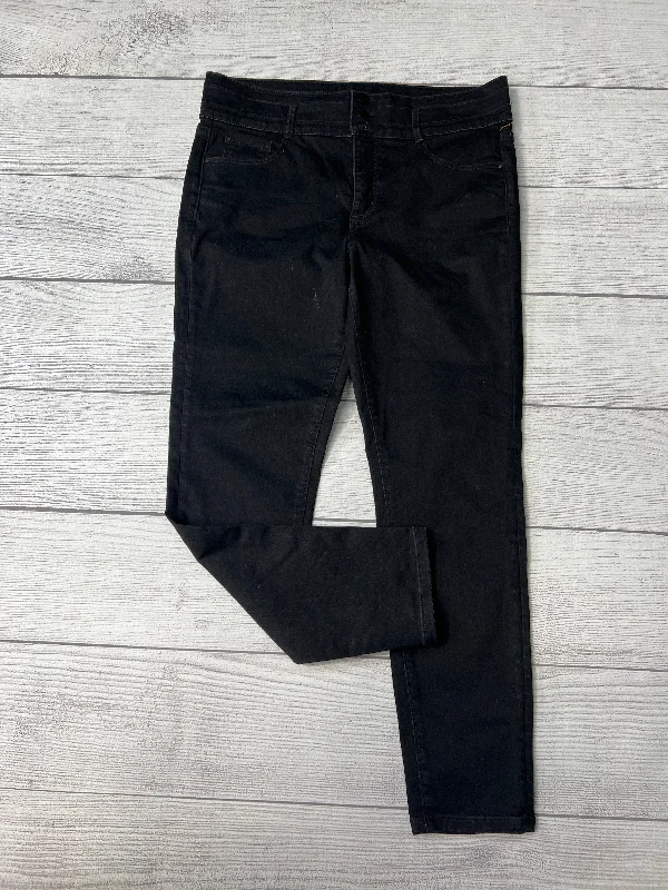 Jeans Skinny By Ann Taylor In Black, Size: 14