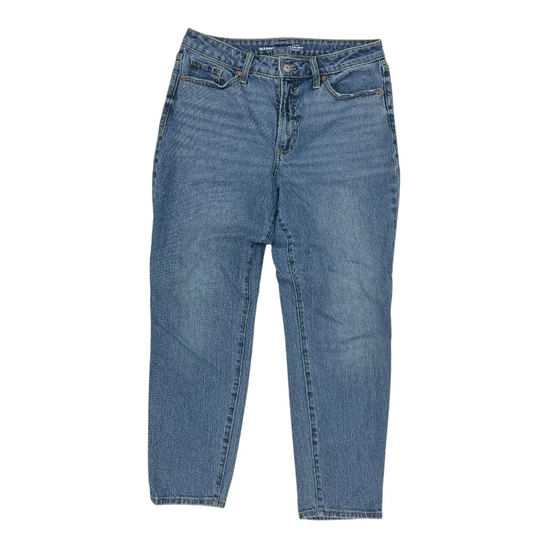 Jeans Straight By Old Navy In Blue Denim, Size:10