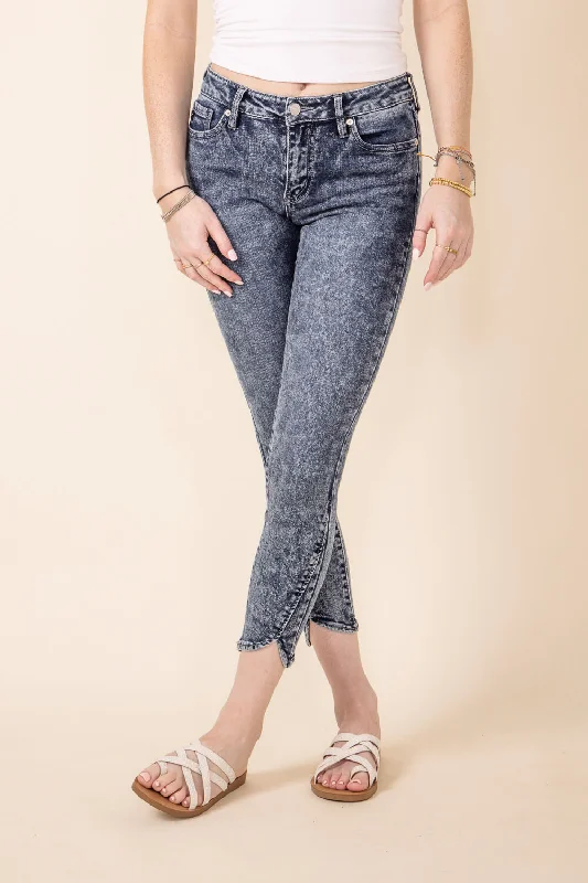 KanCan Temple Mid Rise Ankle Skinny Jeans for Women | KC70039M