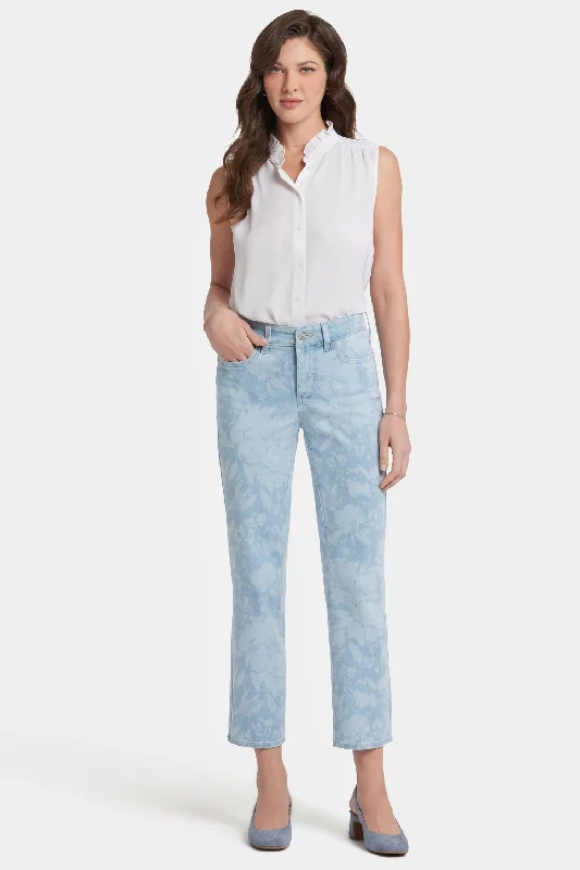 Marilyn Straight Ankle Jeans In Petite - Marian Annabella