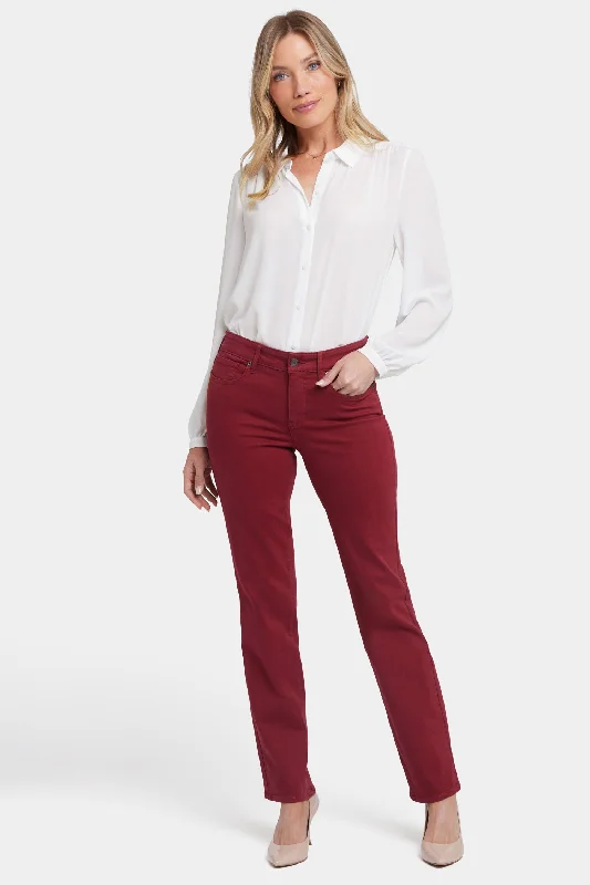 Marilyn Straight Jeans - Wild Currant