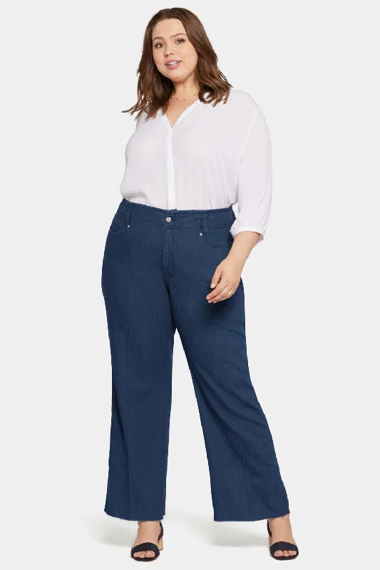 Teresa Wide Leg Jeans In Plus Size - Serendipity