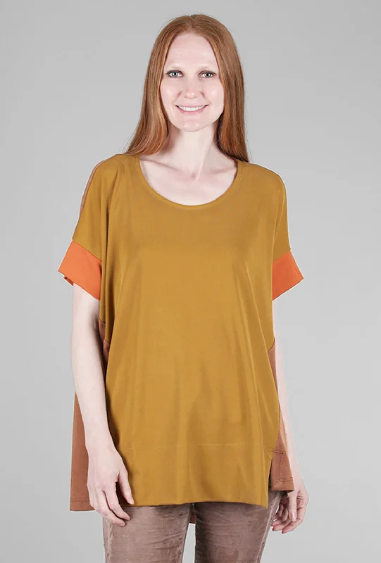 Inset Swing Colorblock Top, Flame