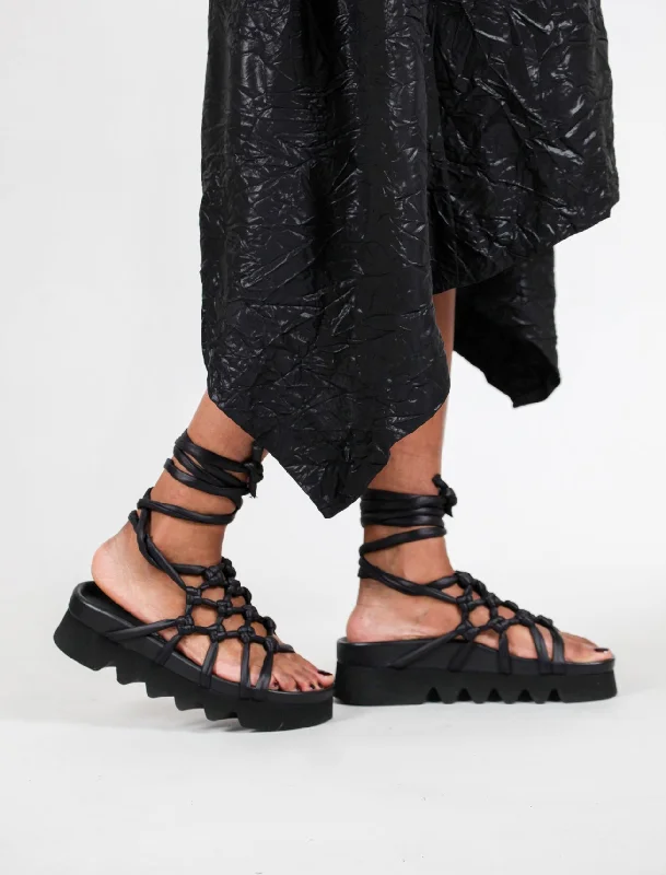 Birdcage Sandal, Black