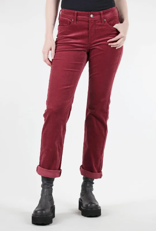 Marilyn Straight Cords, Cranberry