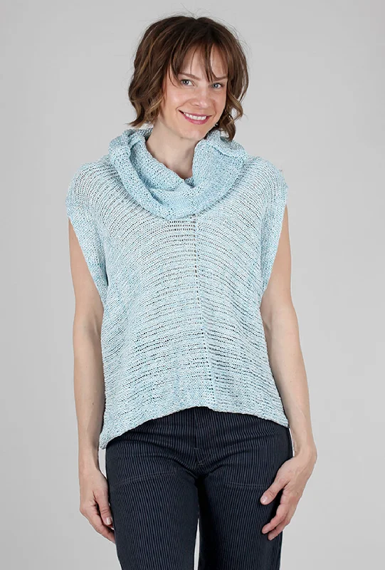 Shy Turtle Pullover, Light Blue