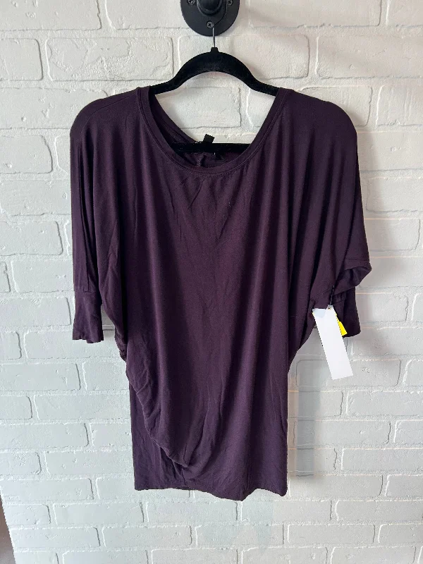 Top Short Sleeve By 41 Hawthorn In Purple, Size: S