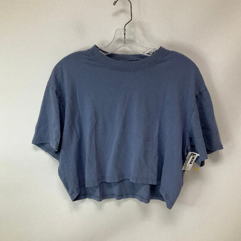 Cozy Pants Top Short Sleeve By Abercrombie And Fitch In Blue, Size: M