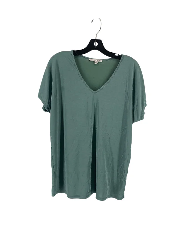 Top Short Sleeve By Green Envelope In Green, Size: M