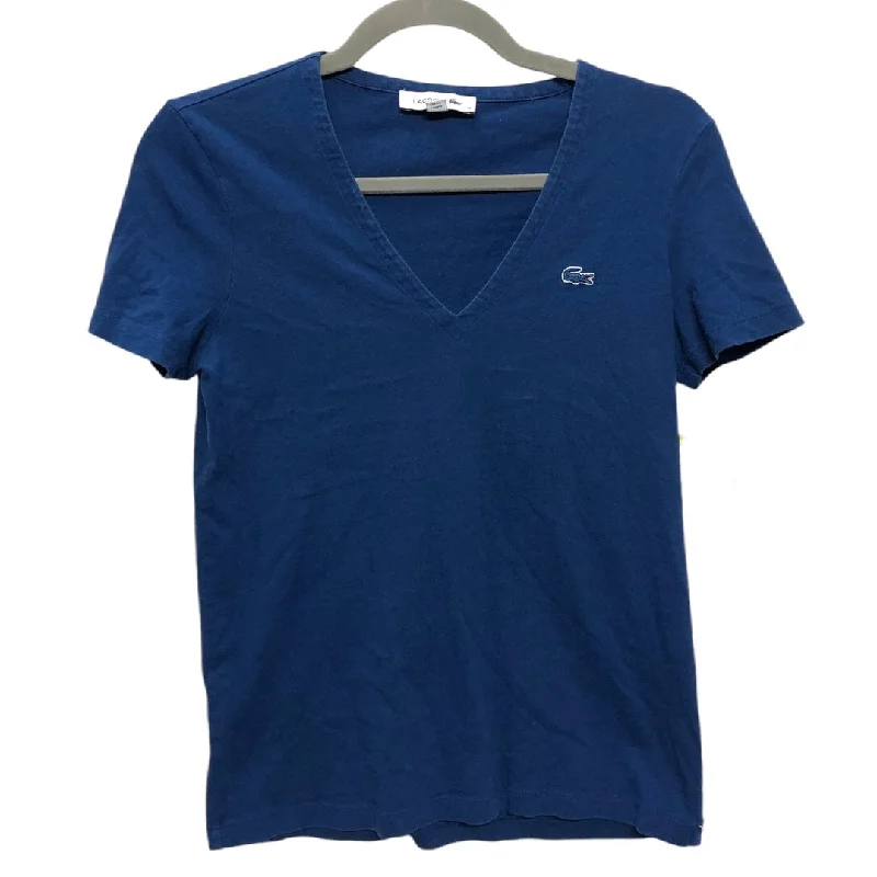 Top Short Sleeve By Lacoste In Blue, Size: Xxs