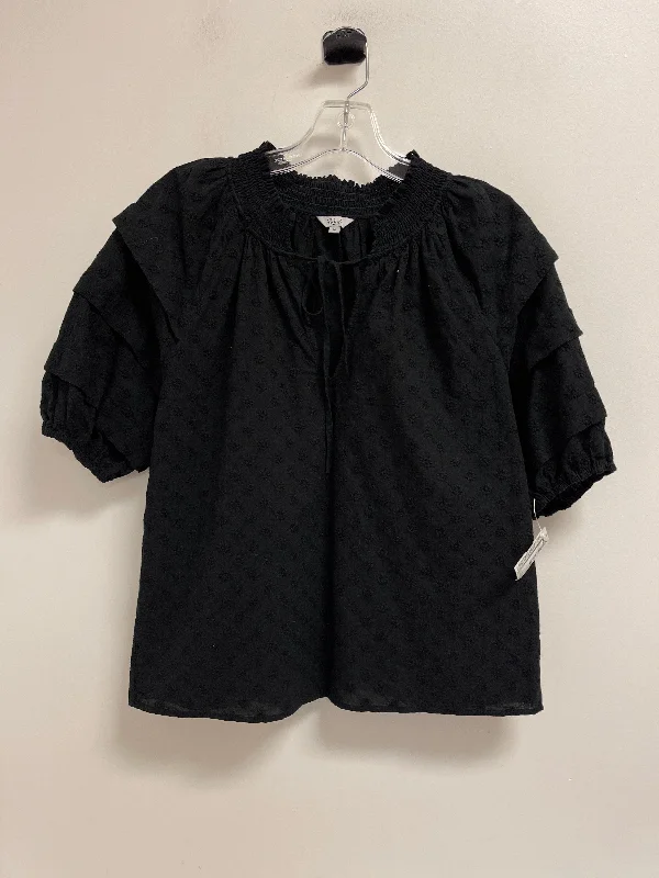 Top Short Sleeve By Rails In Black, Size: M