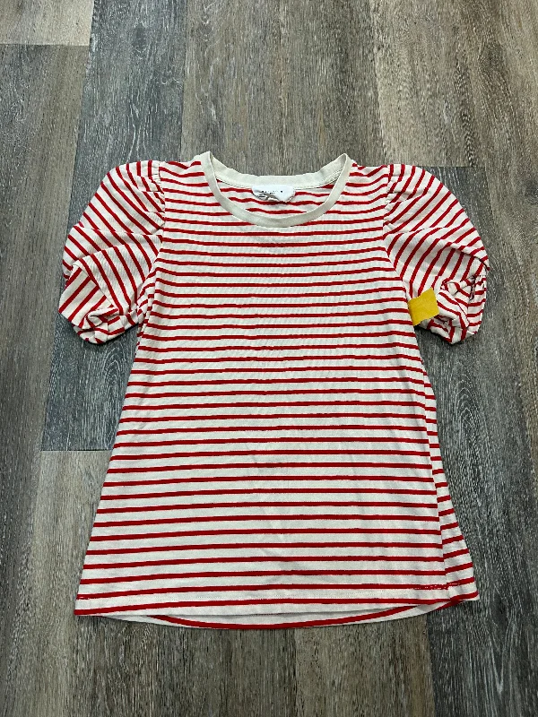 Top Short Sleeve By Tuckernuck In Striped Pattern, Size: S