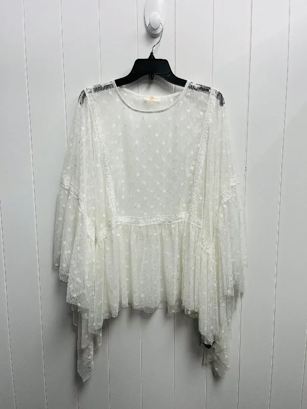 Tunic Short Sleeve By CHRYSTANHEUM - In White, Size: Osfm