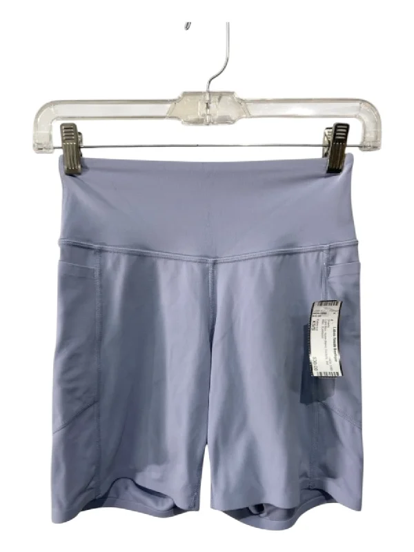 Fabletics Size XS/S Light Blue Nylon Blend Pockets Mid Rise Shorts