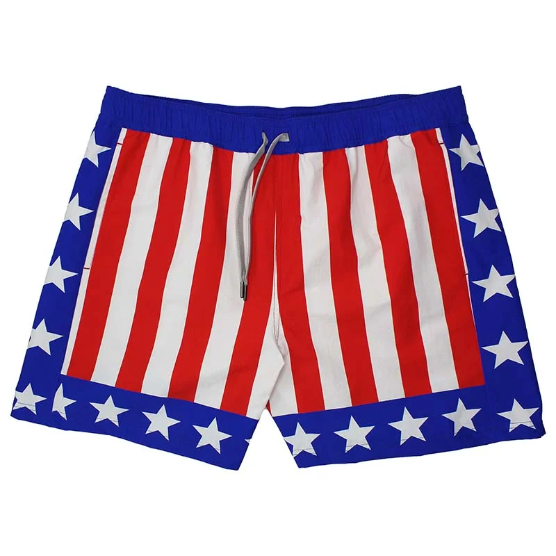 USA 6 Inch Swim Trunks