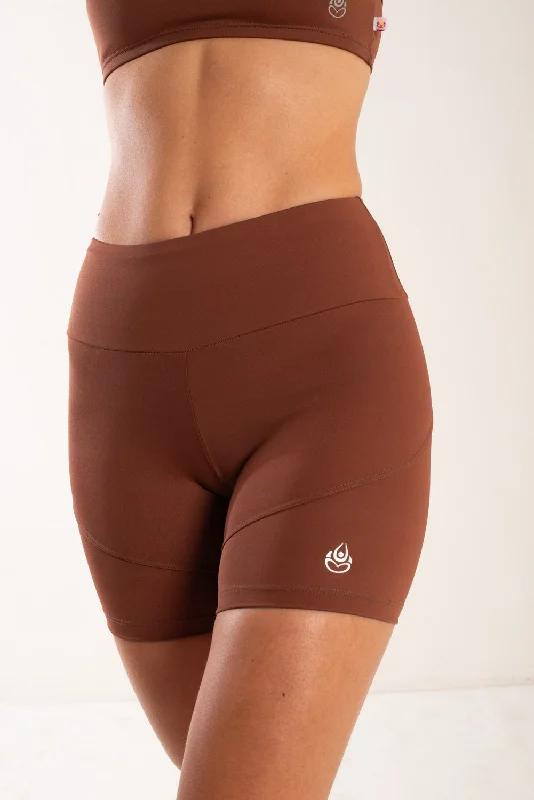 Mid-Rise Shorts, Cinnamon, Demi Compression