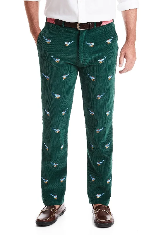 Beachcomber Corduroy Pant Hunter with Nantucket Christmas Sleigh Ride