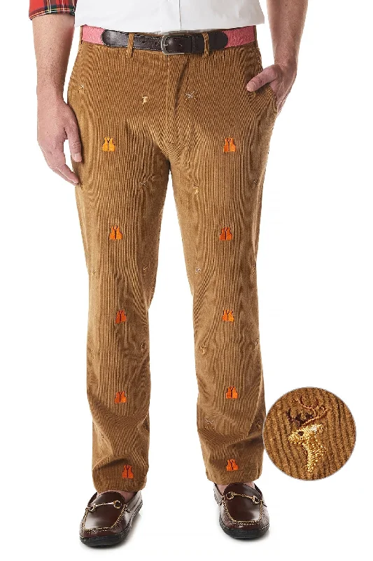 Beachcomber Corduroy Pant Khaki with Deer Hunter