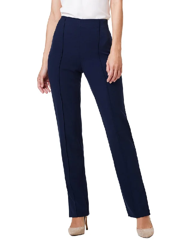 NIC+ZOE Avenue Side Slit Straight Pant