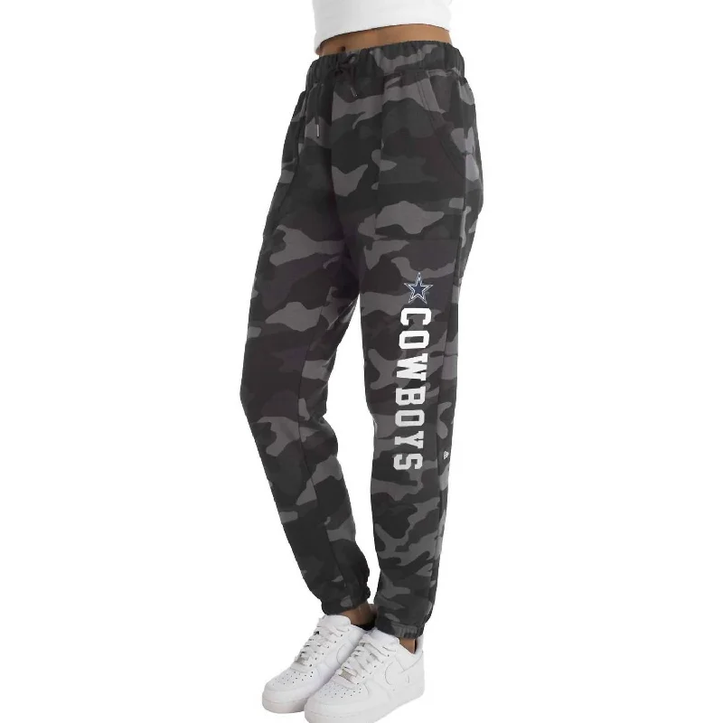 Women's Dallas Cowboyss Fleece Jogger Pants In Grey/black